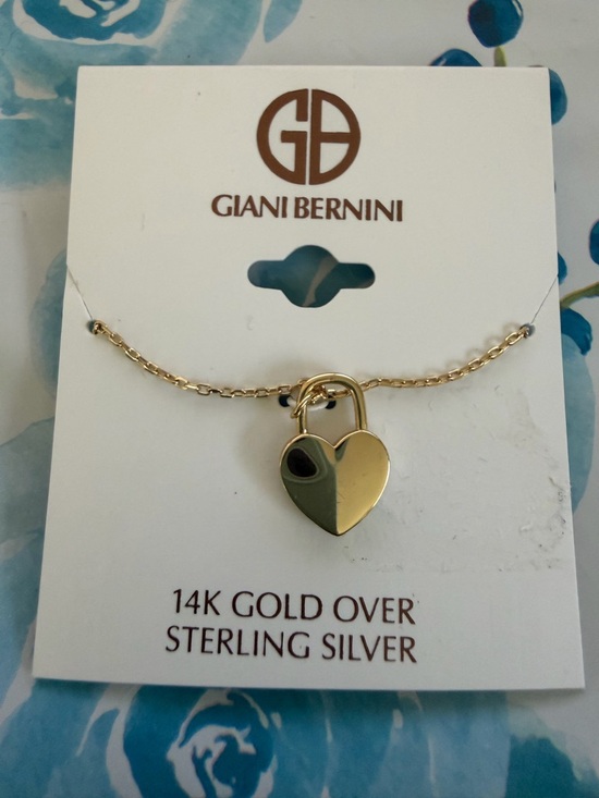 Giani Bernini Jewelry - Giani Bernini 14k Gold over Sterling silver Heart Padlock Pendant Necklace